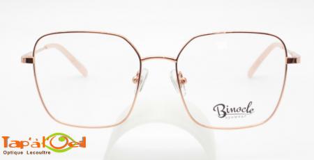 Binocle Eyewear - Alhéna couleur GDPK - La forme rectangulaire pour femme